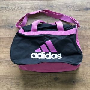 Adidas Pink & Black Duffle Bag